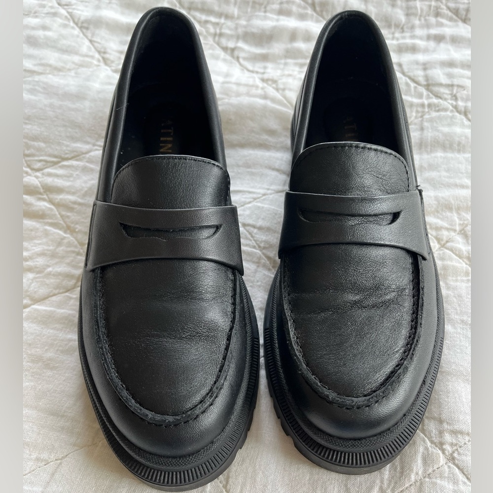 Leather loafers